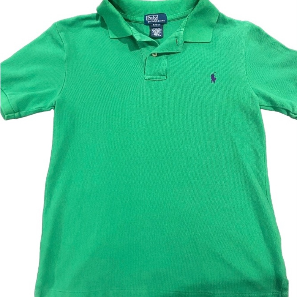 Boys Ralph Lauren Green Polo SZ 10-12